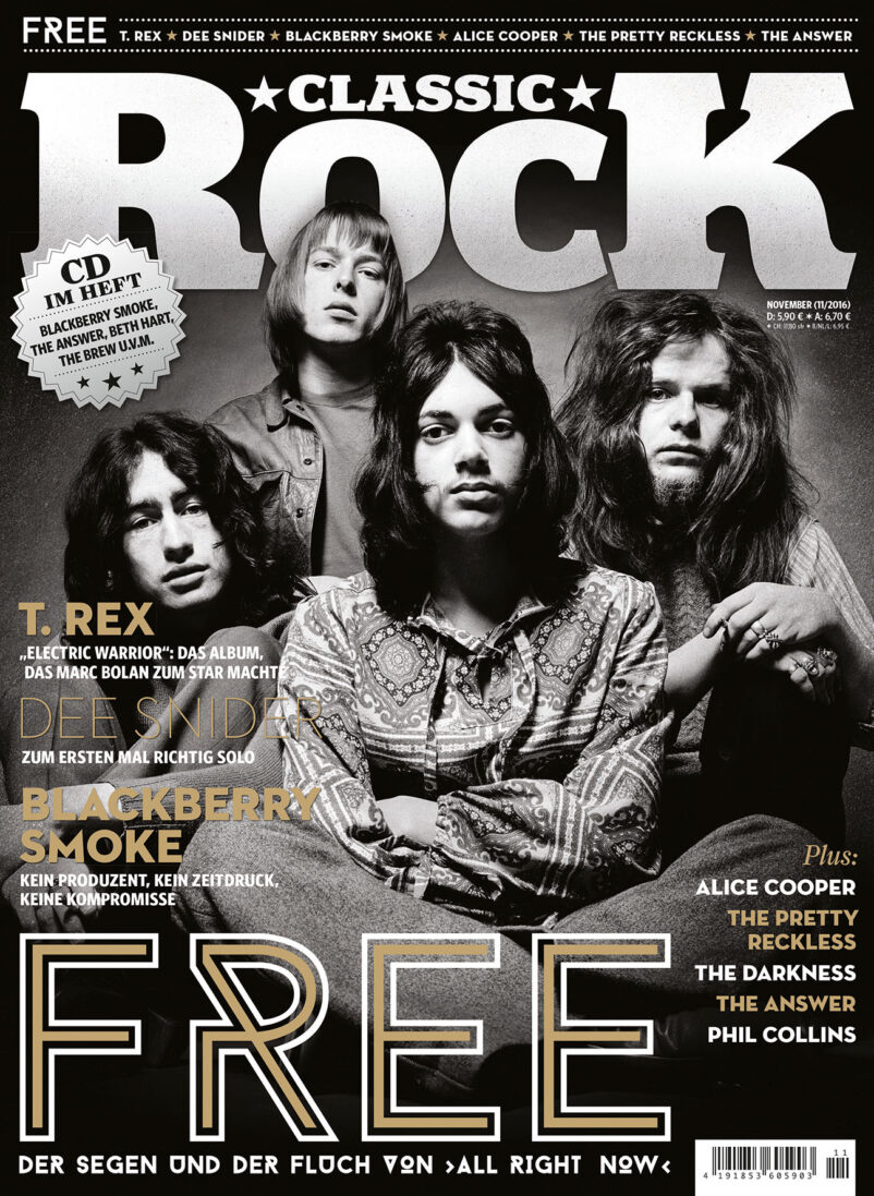 Classic Rock Nr. 55 - Free - Ausgabe 11 / 2016 (November 2016) - inkl. CD