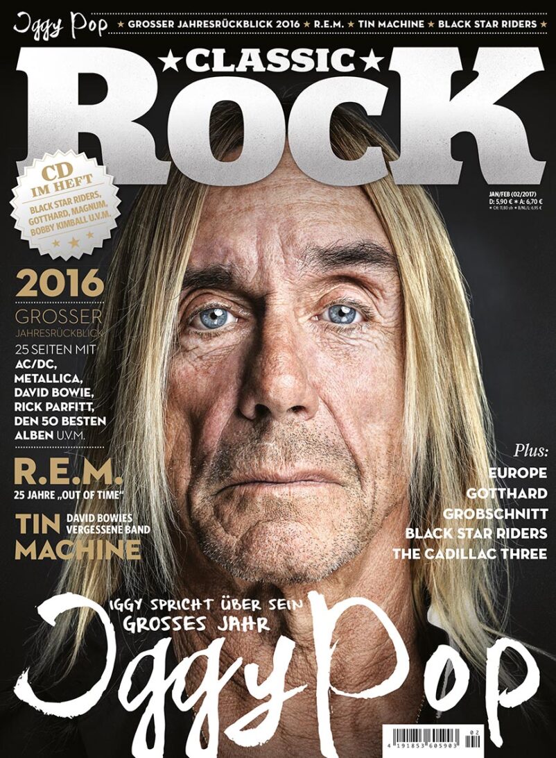 Classic Rock Nr. 57 - Iggy Pop - Ausgabe 02/2017 (Jan./Feb. 2017) - inkl. CD [inkl. großem Jahresrückblick 2016]