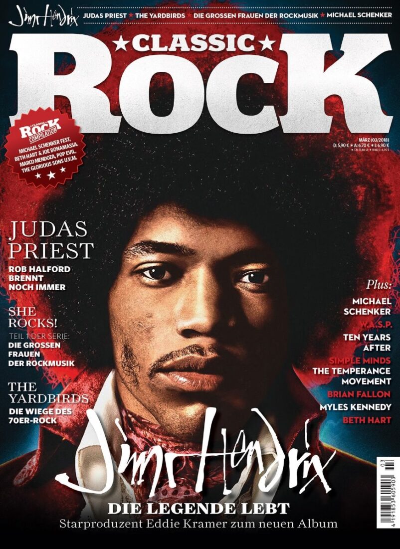 Classic Rock Nr. 68 - Jimi Hendrix Die Legende lebt - Ausgabe 03/2018 (März 2018) - inkl. CD