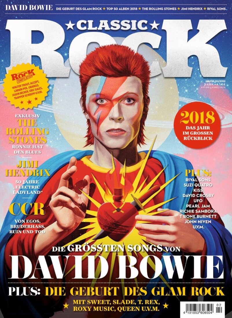 Classic Rock Nr. 77 - DAVID BOWIE- Ausgabe 02/2019 (Januar/Februar 2019) - inkl. CD