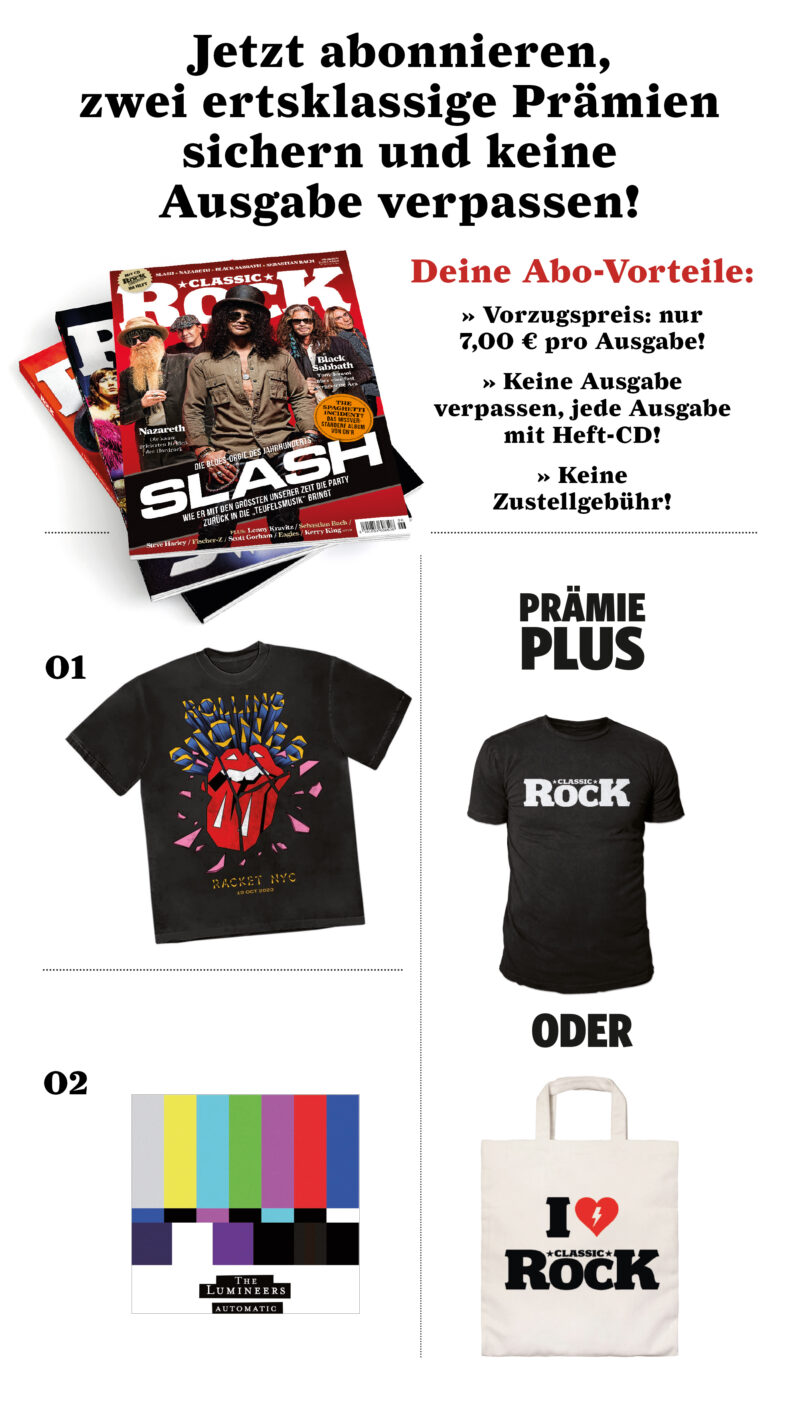 Classic Rock 1 Jahres Abonnement (10 Ausgaben/Jahr) + Prämie