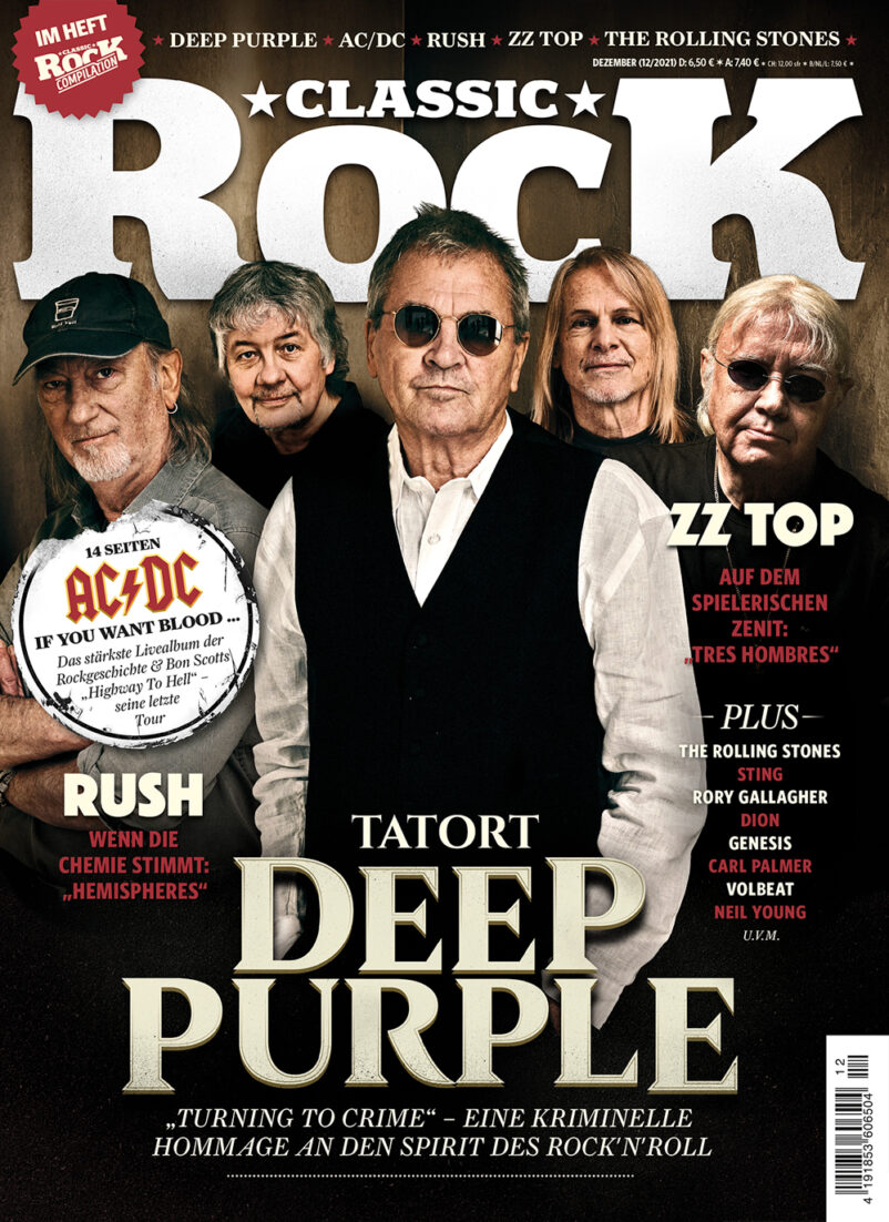 CLASSIC ROCK Nr. 105 – Tatort Deep Purple: TURNING TO CRIME - Eine kriminelle Hommage an den Spirit des Rock'n'Roll (Dez. 2021) inkl. CD